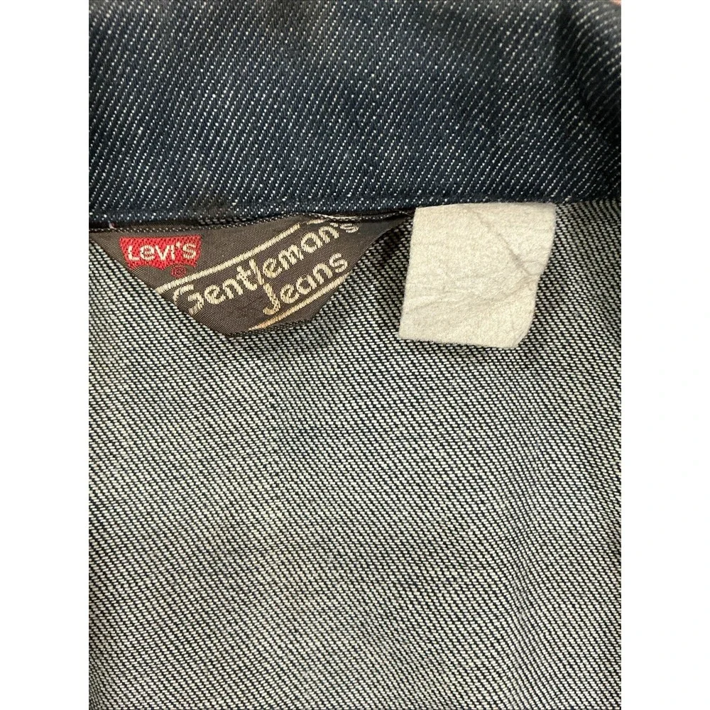 Levi's Gentleman Jeans Shirt, Dark Wash, 70s, Vintage, Medium, Button Up